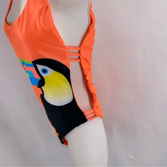 Watercolors by Kenny Flowers orange toucan swimsuit - Picture 2 of 7